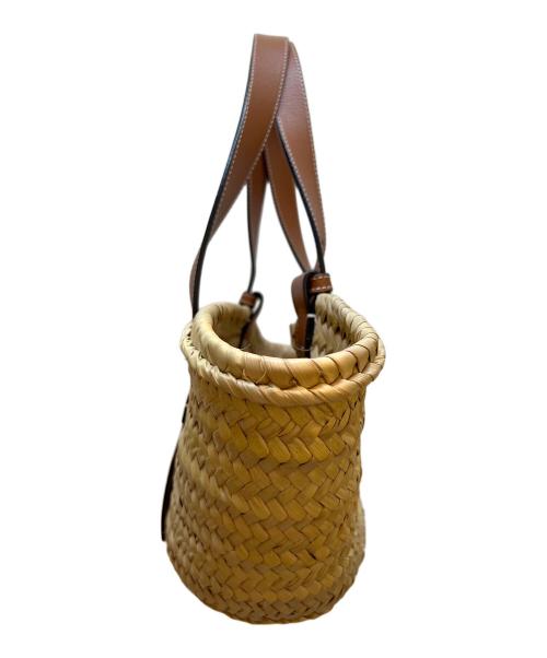 LOEWE（ロエベ）LOEWE (ロエベ) バスケットスモール ベージュ×ブラウンの古着・服飾アイテム
