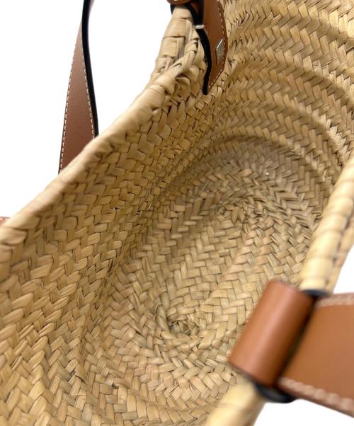 LOEWE（ロエベ）LOEWE (ロエベ) バスケットスモール ベージュ×ブラウンの古着・服飾アイテム