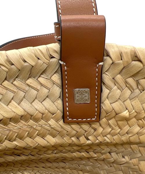 LOEWE（ロエベ）LOEWE (ロエベ) バスケットスモール ベージュ×ブラウンの古着・服飾アイテム