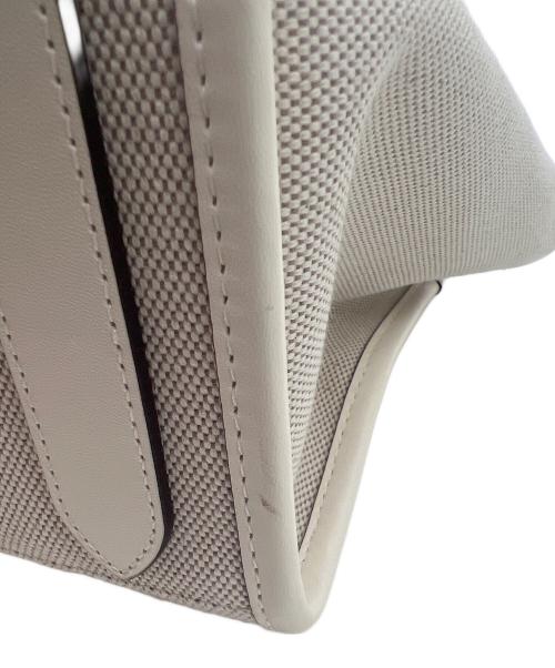 Kate Spade（ケイトスペード）Kate Spade (ケイトスペード) キャンバス スモール トート ベージュ×黄緑の古着・服飾アイテム