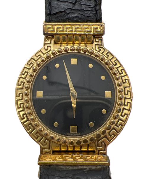 GIANNI VERSACE（ジャンニ・ヴェルサーチ）GIANNI VERSACE (ジャンニ・ヴェルサーチ) 腕時計 ブラックの古着・服飾アイテム