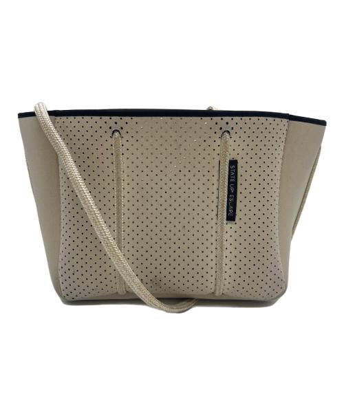 STATE OF ESCAPE（ステイトオブエスケープ）STATE OF ESCAPE (ステイトオブエスケープ) 2WAYバッグ ブラック×ベージュの古着・服飾アイテム