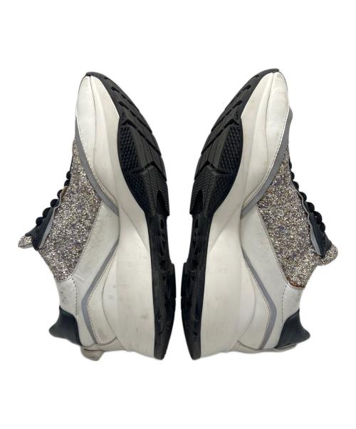 JIMMY CHOO（ジミーチュウ）JIMMY CHOO (ジミーチュウ) 厚底スニーカー シルバー×ブラック サイズ:38.5の古着・服飾アイテム