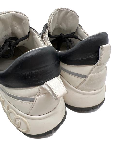 JIMMY CHOO（ジミーチュウ）JIMMY CHOO (ジミーチュウ) 厚底スニーカー シルバー×ブラック サイズ:38.5の古着・服飾アイテム