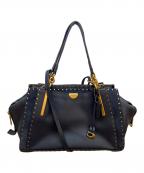 COACHコーチ）の古着「2WAYバッグ」｜ネイビー
