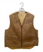 CarHarttカーハート）の古着「ボアベスト」｜ベージュ