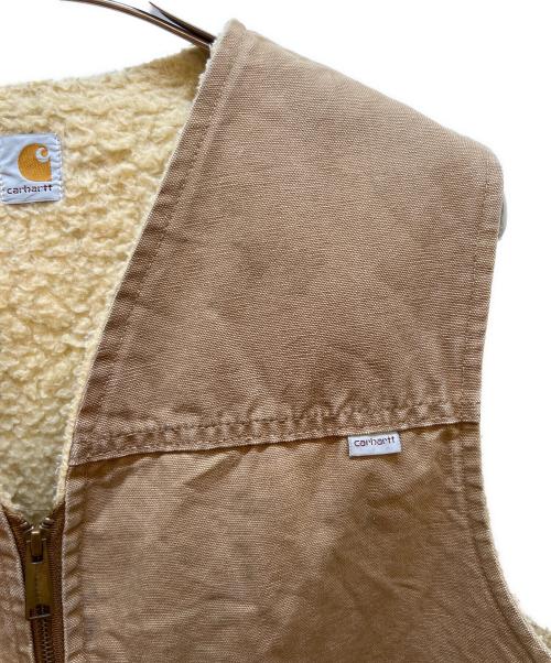 CarHartt（カーハート）CarHartt (カーハート) ボアベスト ベージュ サイズ:XLの古着・服飾アイテム