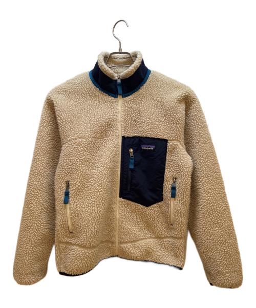 Patagonia（パタゴニア）Patagonia (パタゴニア) フリースジャケット ネイビー×ベージュ サイズ:XXSの古着・服飾アイテム