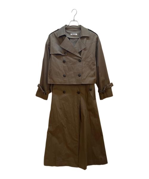 Snidel（スナイデル）Snidel (スナイデル) 3WAYトレンチコート ブラウン サイズ:FREEの古着・服飾アイテム