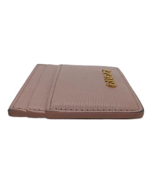 GUCCI（グッチ）GUCCI (グッチ) スクリプトカードケース ピンクの古着・服飾アイテム