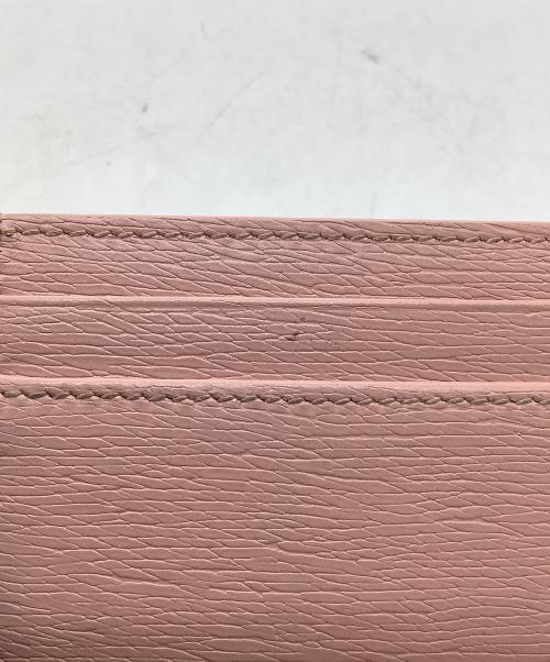 GUCCI（グッチ）GUCCI (グッチ) スクリプトカードケース ピンクの古着・服飾アイテム