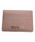 GUCCI（グッチ）の古着「スクリプトカードケース」｜ピンク