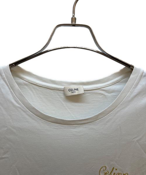 CELINE（セリーヌ）CELINE (セリーヌ) 半袖カットソー ホワイト サイズ:Lの古着・服飾アイテム