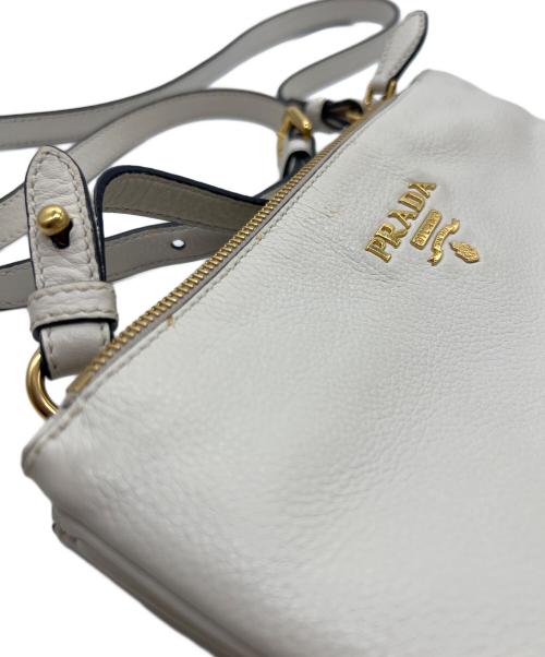 PRADA（プラダ）PRADA (プラダ) ショルダーバッグ アイボリーの古着・服飾アイテム