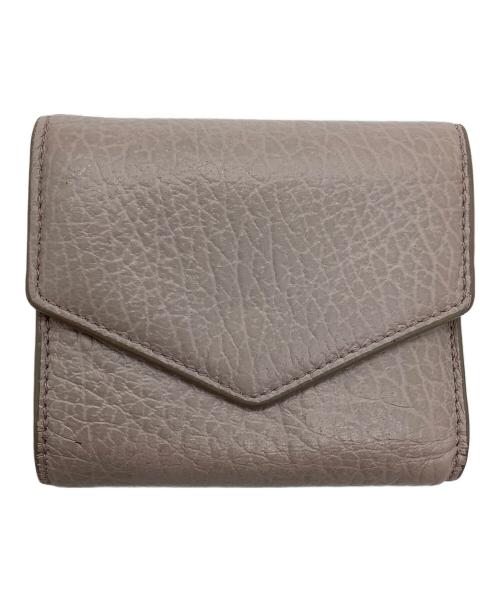 Maison Margiela（メゾンマルジェラ）Maison Margiela (メゾンマルジェラ) 3つ折り財布 ピンクベージュの古着・服飾アイテム