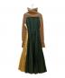 sacai (サカイ) 長袖ワンピース グリーン×ゴールド サイズ:M：19000円
