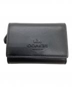 COACHコーチ）の古着「3つ折り財布」｜ブラック