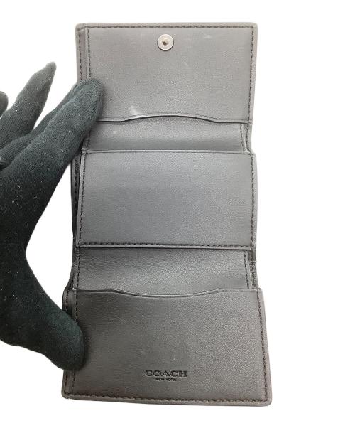 COACH（コーチ）COACH (コーチ) 3つ折り財布 ブラックの古着・服飾アイテム