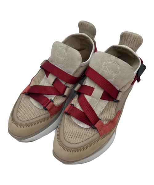 Chloe（クロエ）Chloe (クロエ) Chloe　スニーカー ベージュ サイズ:37の古着・服飾アイテム