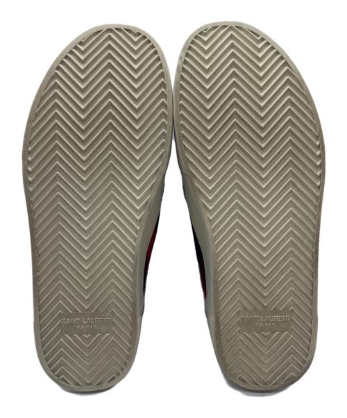 Saint Laurent Paris（サンローランパリ）Saint Laurent Paris (サンローランパリ) スリッポン レッド×ブラック サイズ:37の古着・服飾アイテム