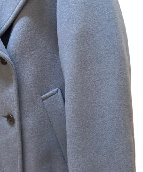 IENA（イエナ）IENA (イエナ) ダブルモッサコート ブルー サイズ:36の古着・服飾アイテム