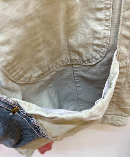 REPLAY（リプレイ）REPLAY (リプレイ) デニムジャケット ベージュ×ピンク×グレー サイズ:Ｓの古着・服飾アイテム