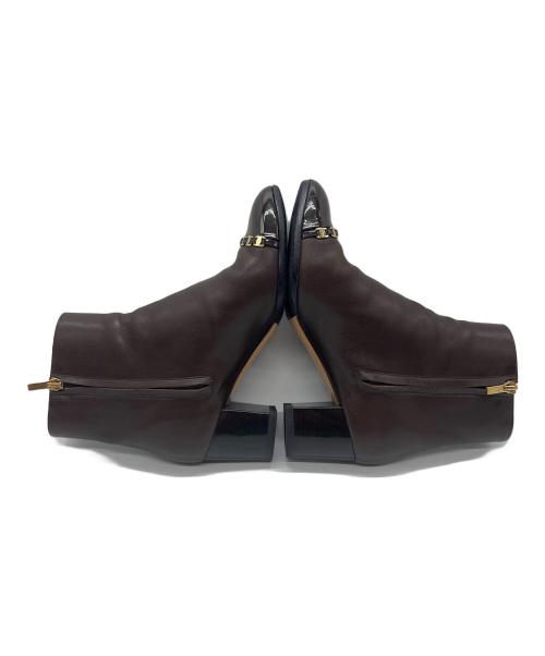 Salvatore Ferragamo（サルヴァトーレ フェラガモ）Salvatore Ferragamo (サルヴァトーレ フェラガモ) ショートブーツ ブラウン サイズ:24の古着・服飾アイテム