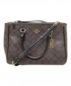 COACHコーチ）の古着「2WAYバッグ」｜ブラウン×ブラック