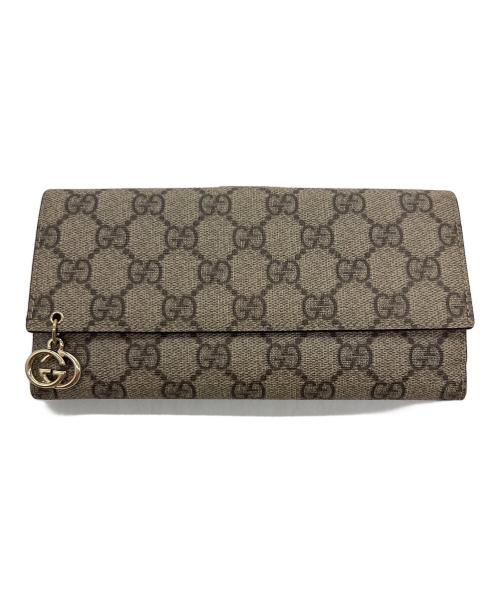GUCCI（グッチ）GUCCI (グッチ) 長財布 ベージュの古着・服飾アイテム