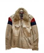 Schottショット）の古着「カウレザージャケット」｜ベージュ