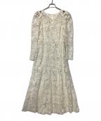 JILL STUARTジルスチュアート）の古着「半袖レースワンピース」｜ホワイト