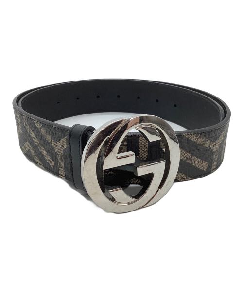 GUCCI（グッチ）GUCCI (グッチ) ベルト ベージュ×ブラックの古着・服飾アイテム