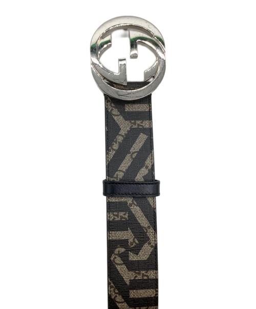 GUCCI（グッチ）GUCCI (グッチ) ベルト ベージュ×ブラックの古着・服飾アイテム