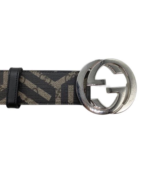 GUCCI（グッチ）GUCCI (グッチ) ベルト ベージュ×ブラックの古着・服飾アイテム