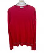 MONCLERモンクレール）の古着「クルーネックニット」｜レッド
