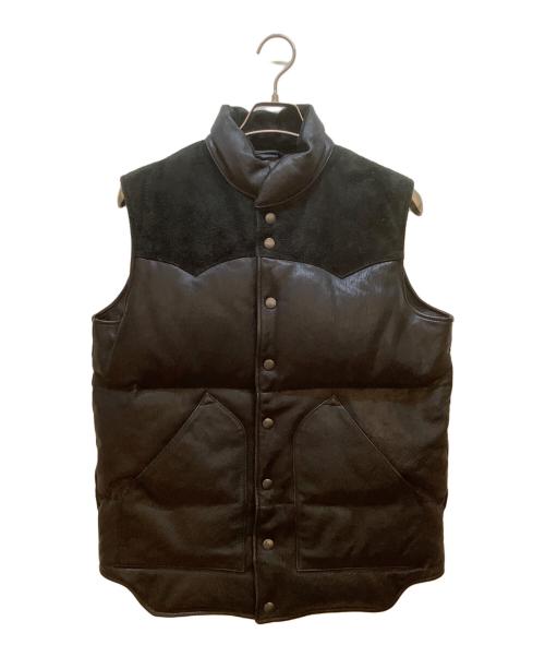 Y'2LEATHER（ワイツーレザー）Y'2LEATHER (ワイツーレザー) ダウンベスト ブラック サイズ:Mの古着・服飾アイテム