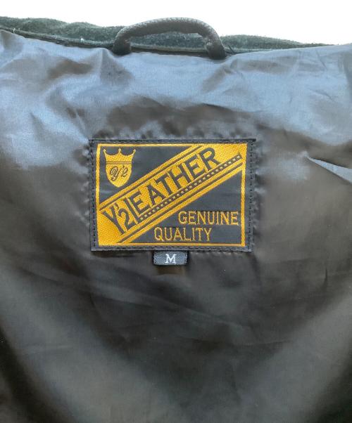Y'2LEATHER（ワイツーレザー）Y'2LEATHER (ワイツーレザー) ダウンベスト ブラック サイズ:Mの古着・服飾アイテム