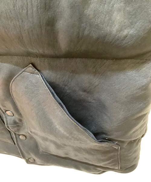 Y'2LEATHER（ワイツーレザー）Y'2LEATHER (ワイツーレザー) ダウンベスト ブラック サイズ:Mの古着・服飾アイテム