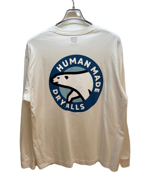 HUMAN MADE（ヒューマンメイド）HUMAN MADE (ヒューマンメイド) ロングスリーブカットソー ホワイト サイズ:XXLの古着・服飾アイテム