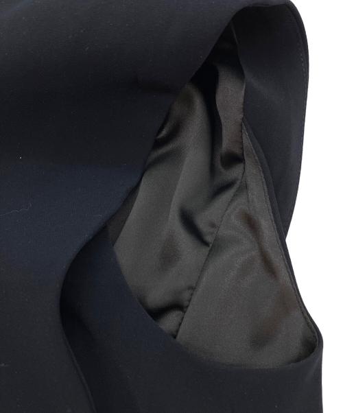 anuans（アニュアンス）anuans (アニュアンス) ダブルサテンテーラードフレアワンピース ネイビー サイズ:SIZE Mの古着・服飾アイテム