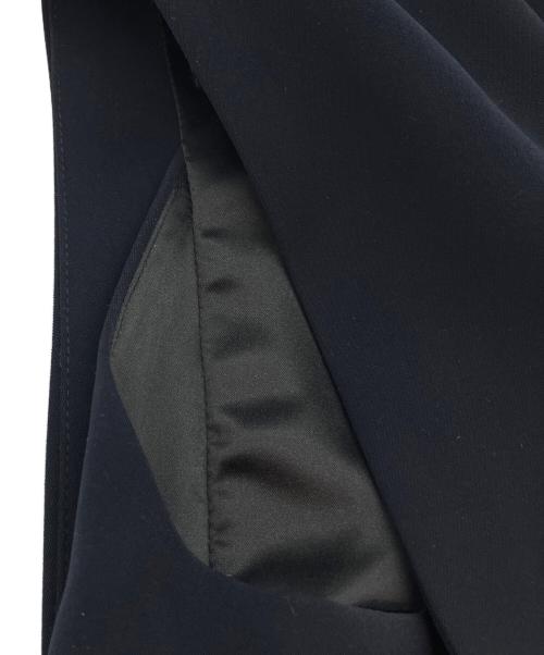 anuans（アニュアンス）anuans (アニュアンス) ダブルサテンテーラードフレアワンピース ネイビー サイズ:SIZE Mの古着・服飾アイテム