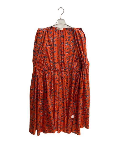 THE SHINZONE（ザ シンゾーン）THE SHINZONE (ザ シンゾーン) ALYSSUM PRINTED DRESS 長袖ワンピース レッド サイズ:SIZE 34の古着・服飾アイテム