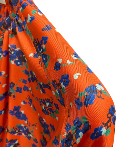 THE SHINZONE（ザ シンゾーン）THE SHINZONE (ザ シンゾーン) ALYSSUM PRINTED DRESS 長袖ワンピース レッド サイズ:SIZE 34の古着・服飾アイテム