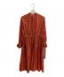 THE SHINZONE (ザ シンゾーン) ALYSSUM PRINTED DRESS 長袖ワンピース レッド サイズ:SIZE 34：12000円
