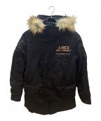 ALPHAアルファ）の古着「フライトジャケット」｜ブラック