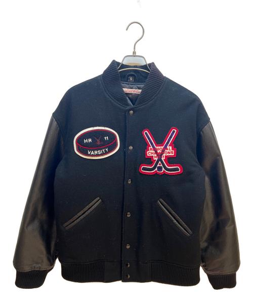 HOLLYWOOD RANCH MARKET（ハリウッドランチマーケッド）HOLLYWOOD RANCH MARKET (ハリウッドランチマーケッド) スタジャン ブラック サイズ:Sの古着・服飾アイテム
