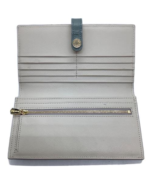 A.D.M.J.（エーディーエムジェイ）A.D.M.J. (エーディーエムジェイ) 2つ折り財布 グレー×ベージュの古着・服飾アイテム