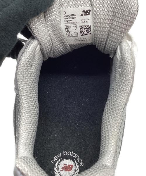 NEW BALANCE（ニューバランス）NEW BALANCE (ニューバランス) NEW BALANCE U990GR4 グレー サイズ:27.5の古着・服飾アイテム