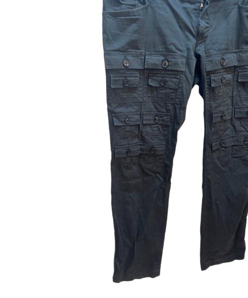 DOLCE & GABBANA（ドルチェ＆ガッバーナ）DOLCE & GABBANA (ドルチェ＆ガッバーナ) マルチポケットカーゴパンツ ブラック サイズ:50の古着・服飾アイテム