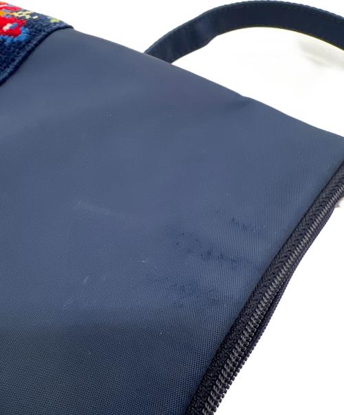 FEILER（フェイラー）FEILER (フェイラー) スマホショルダー ネイビーの古着・服飾アイテム